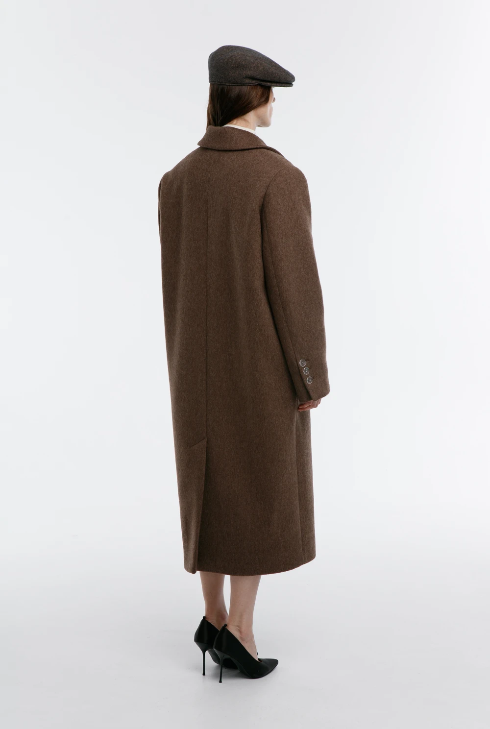 Пальто Gala (Цвет Коричневый, Размер L-XL, Состав 100% шерсть)