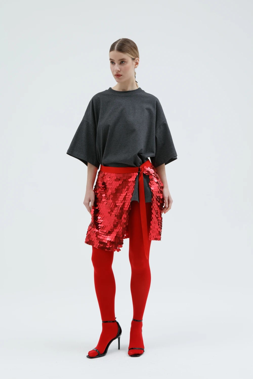 Юбка Emily (Цвет Красный, Размер S/M)