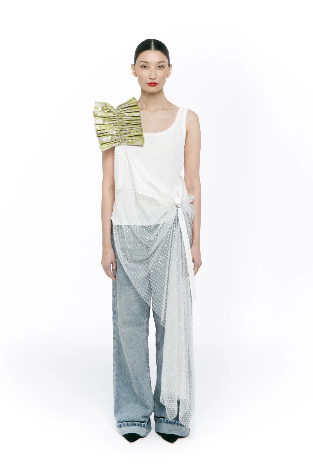 Платье See Through. (Цвет Белый, Размер S-M, Состав 100 % полиэстер)