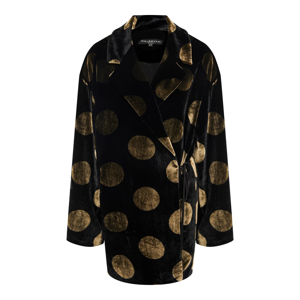 Жакет Untitled 2 (Цвет Чёрный с золотом, Размер S-M, Состав 82% Вискоза ,18% Шёлк.)