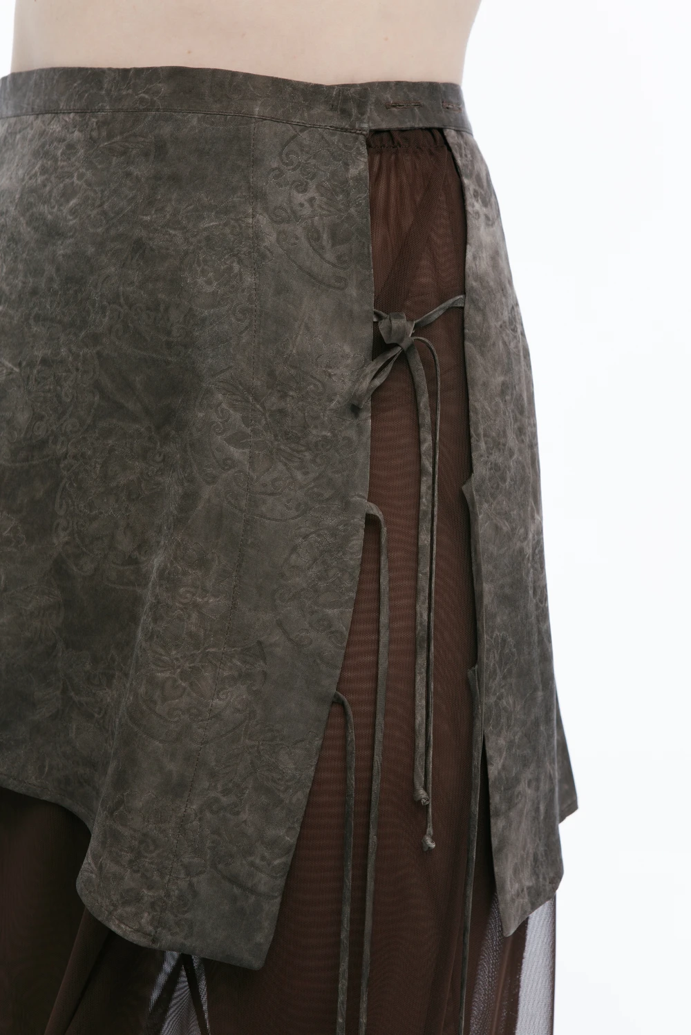 Юбка Pine (Цвет Коричневый, Размер 44/S, Состав 100% Вискоза)