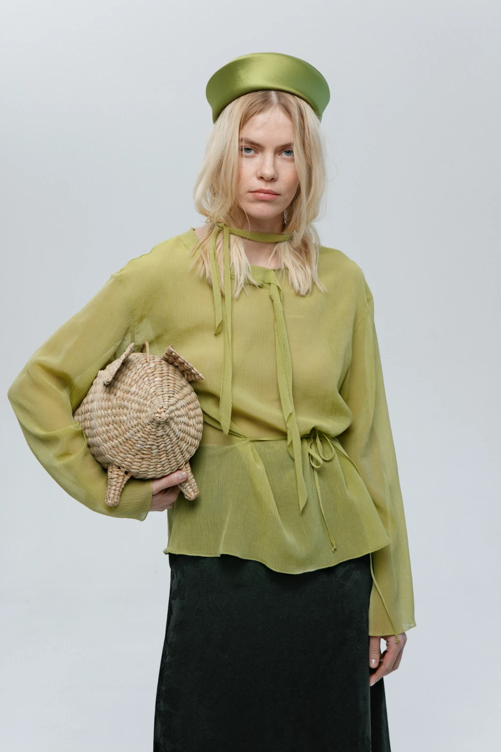 Лонгслив Dana (Цвет Салатовый, Размер 44/S, Состав 70% хлопок, 30% шёлк)