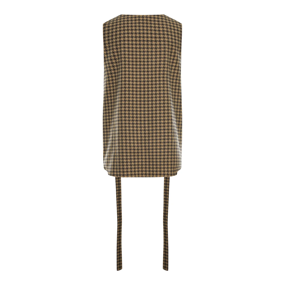 Топ Co-working ( Цвет Коричневый в клетку )