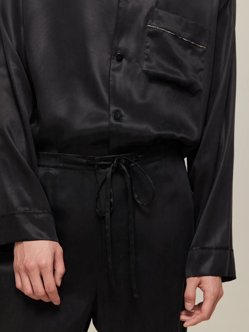 Пижама мужская Kolrig (Цвет Чёрный, Размер M, Состав 55% купро, 45% вискоза)