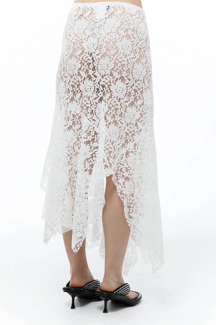 Юбка Veil (Цвет Белое-кружево, Размер S-M, Состав 70% вискоза, 25% хлопок, 5% полиамид)