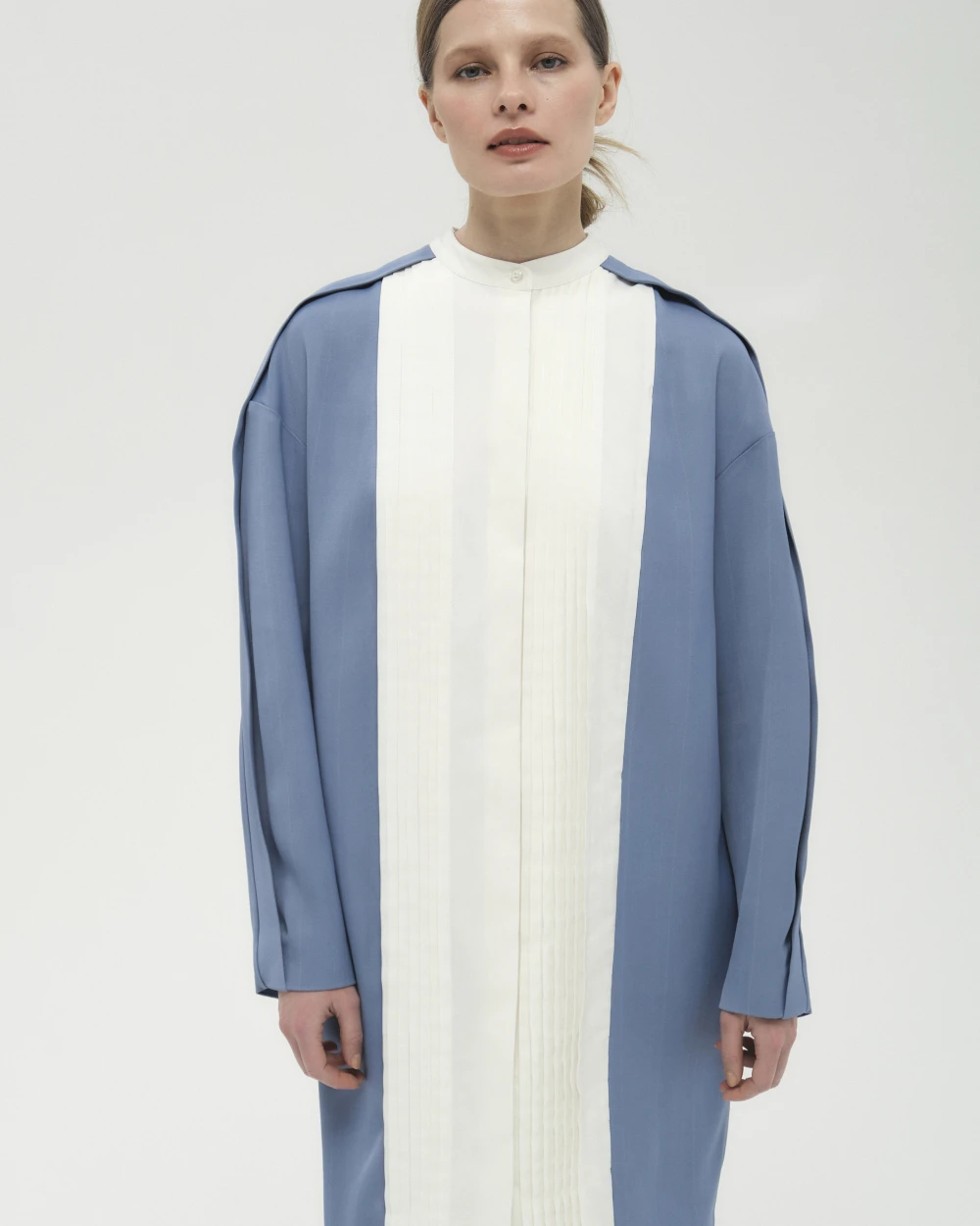 Платье Gee Gee (Цвет Голубой, Размер 44/S, Состав 86% вискоза, 14% шерсть)