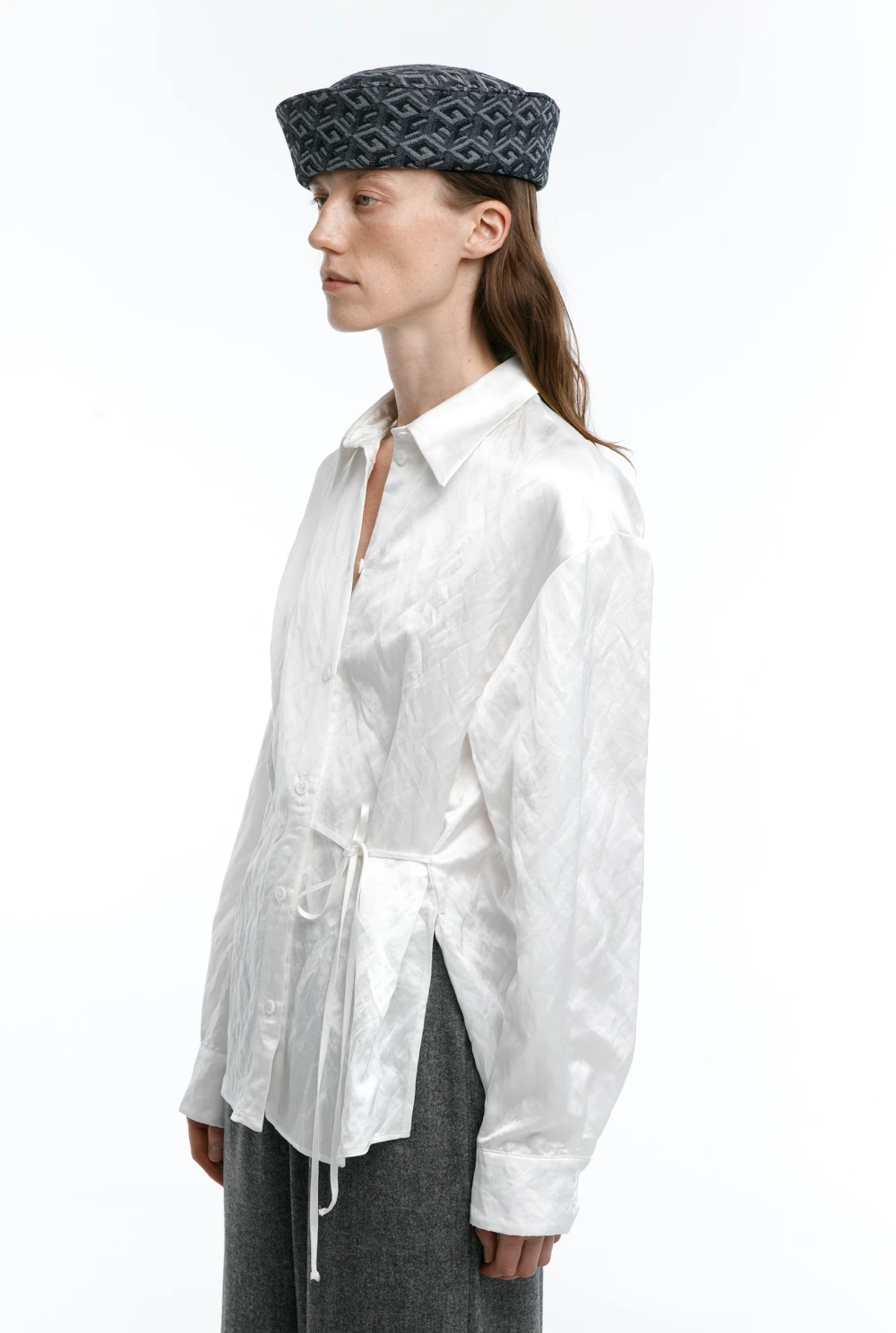 Рубашка Sash (Цвет Белый, Размер 44/S, Состав 54% вискоза, 46% лён)