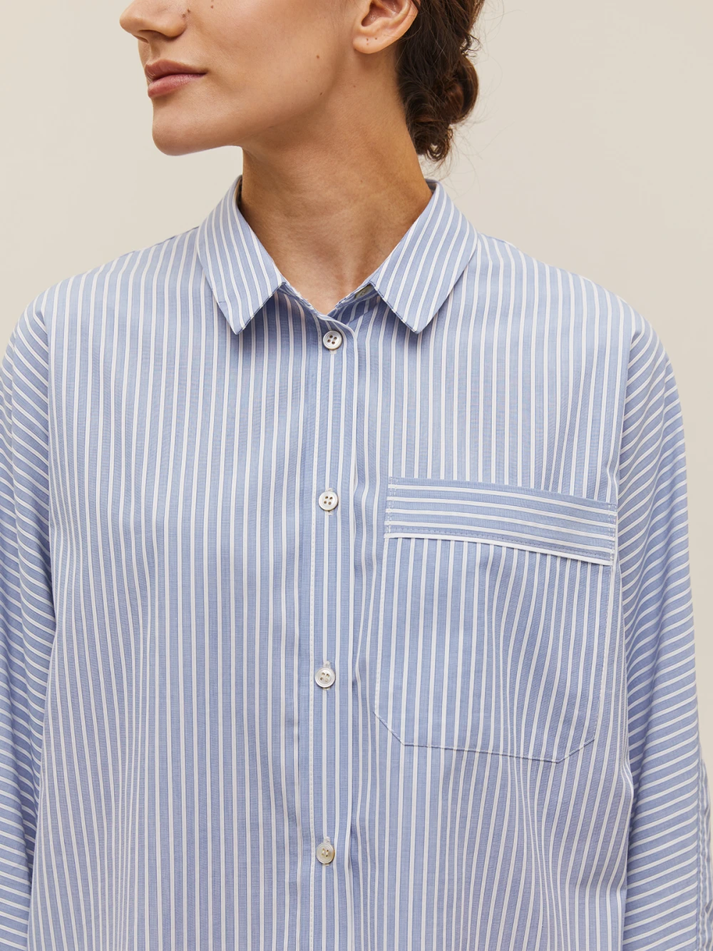 Костюм Atra (Цвет Голубой в полоску S, Размер, Состав 100% хлопок)