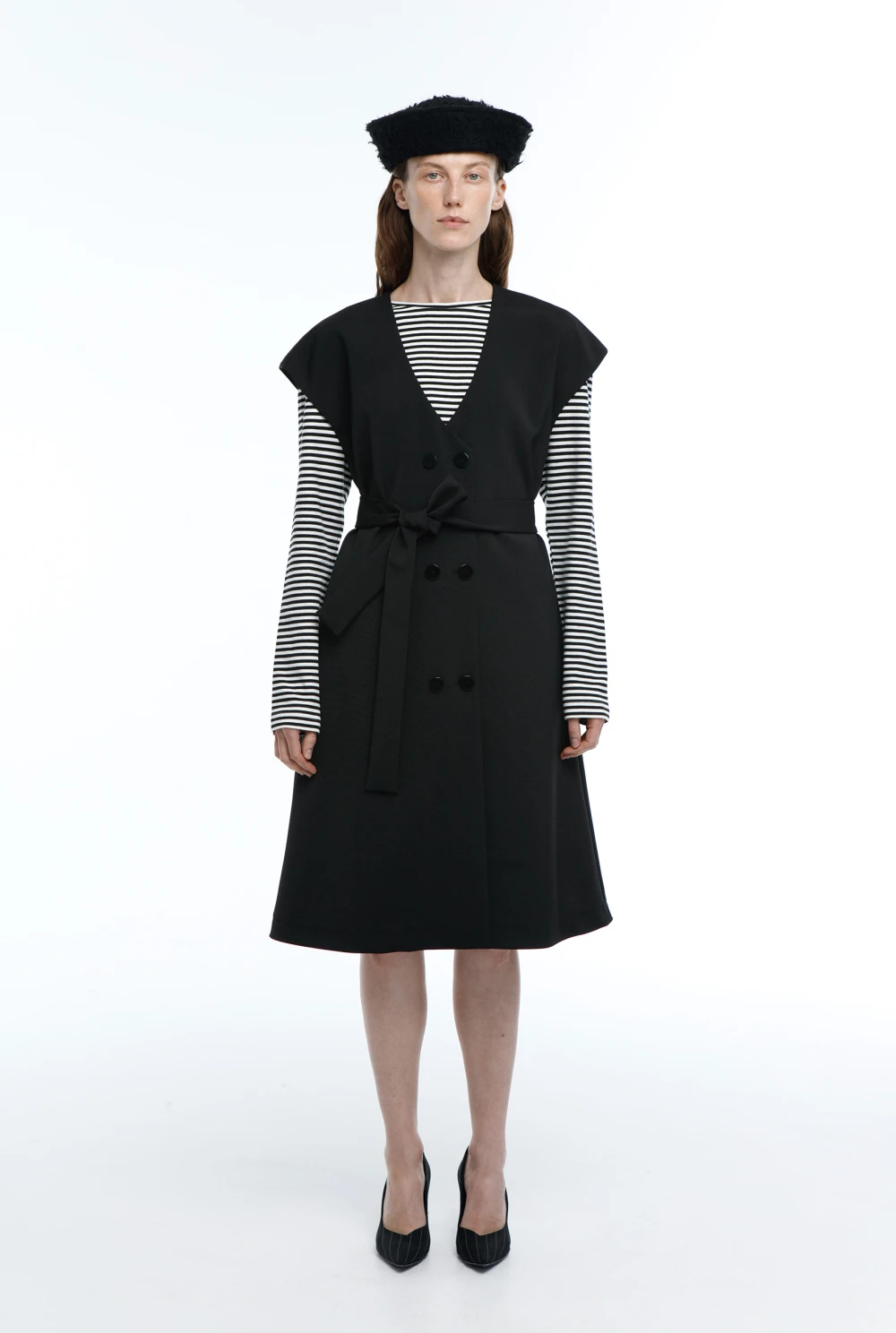 Платье Morning (Цвет Чёрный, Размер 44/S, Состав 82% Полиэстер, 16% Вискоза, 2% Эластан)