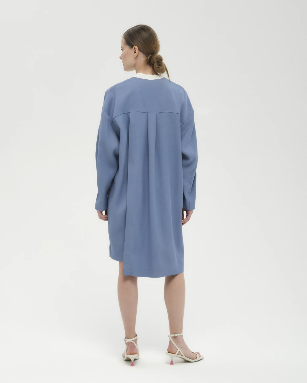 Платье Gee Gee (Цвет Голубой, Размер 44/S, Состав 86% вискоза, 14% шерсть)