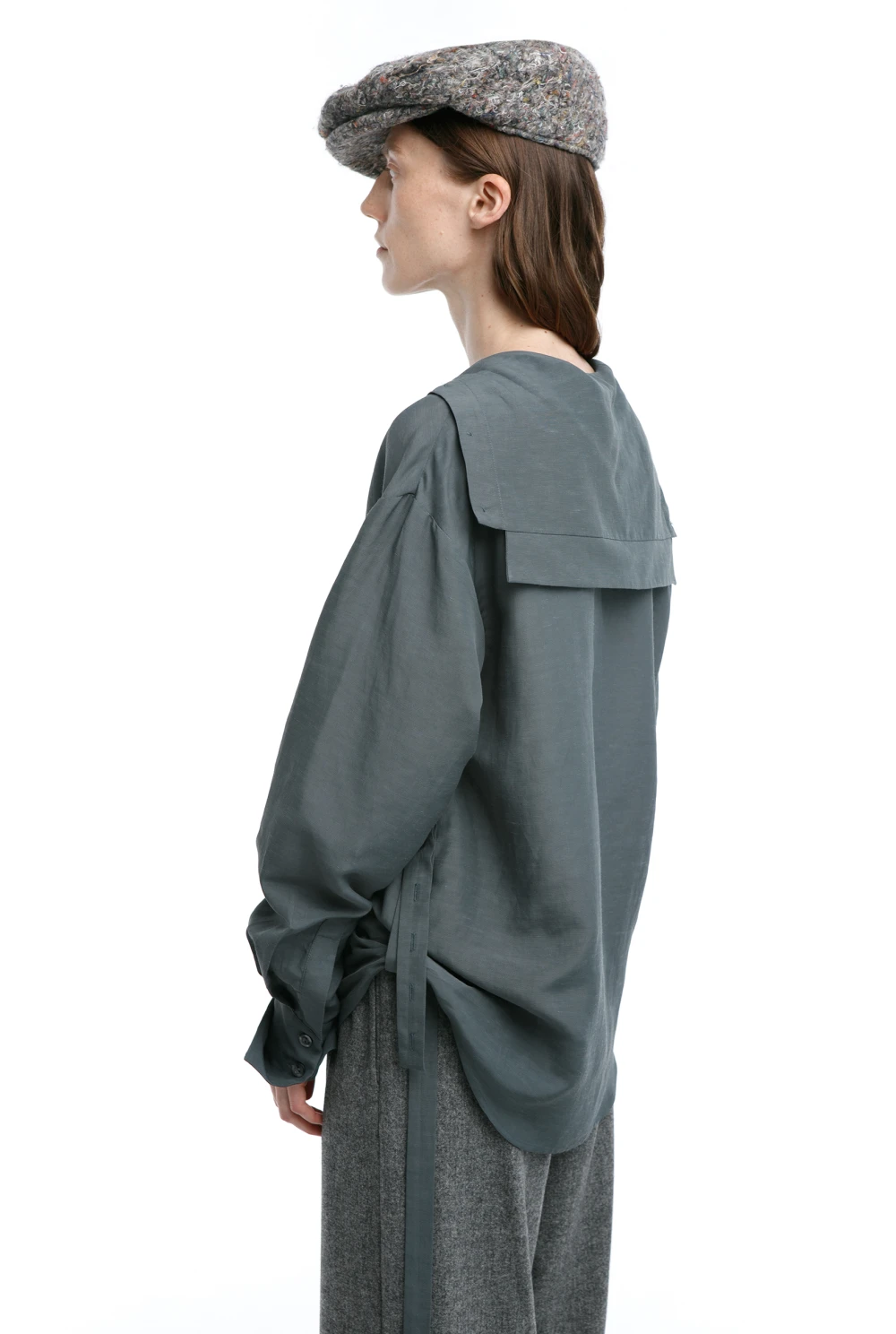 Рубашка Leningrad (Цвет Хаки, Размер 44/S, Состав 63% вискоза, 37% лён)