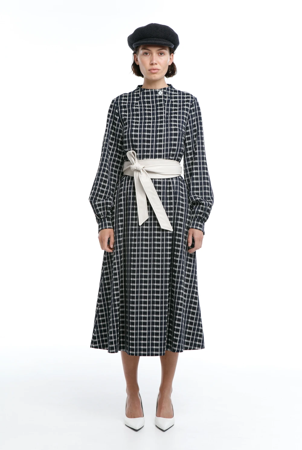 Платье Pioneer (Цвет Синий в клетку, Размер 44/S)