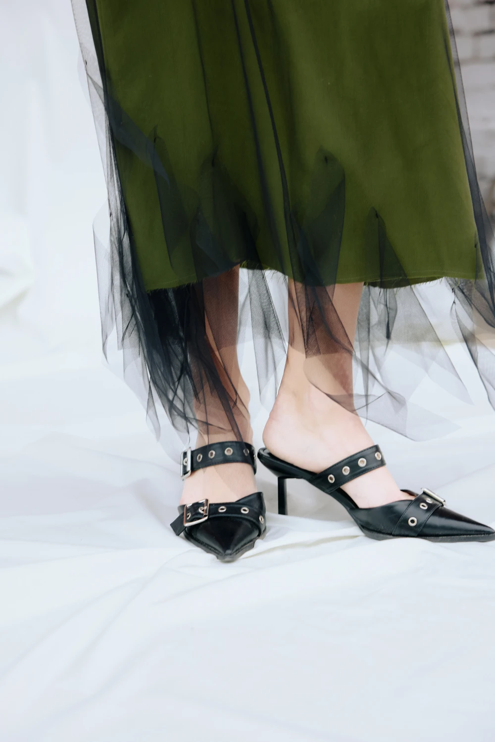 Юбка Ganna (Цвет Хаки, Размер 44/S, Состав 100% купро)