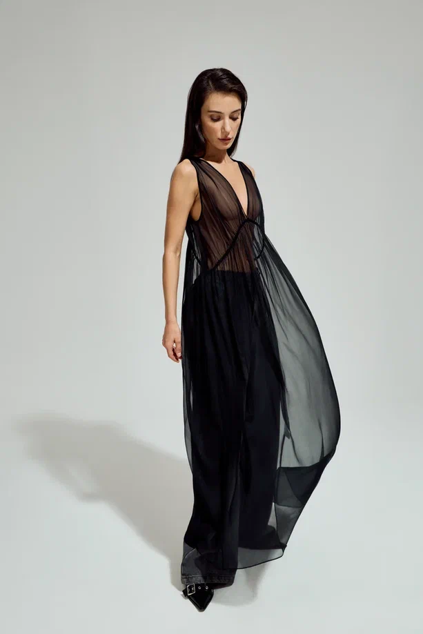 Платье Psyche (Цвет Чёрный, Размер S-M, Состав 100% шёлк)