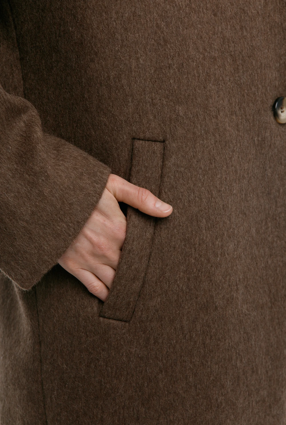 Пальто Gala (Цвет Коричневый, Размер L-XL, Состав 100% шерсть)