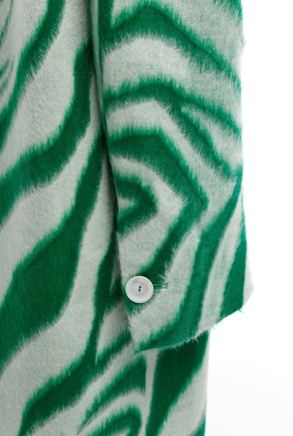 Пальто Forte-2 (Цвет Зелёный тигр, Размер S-M, Состав 100% шерсть)