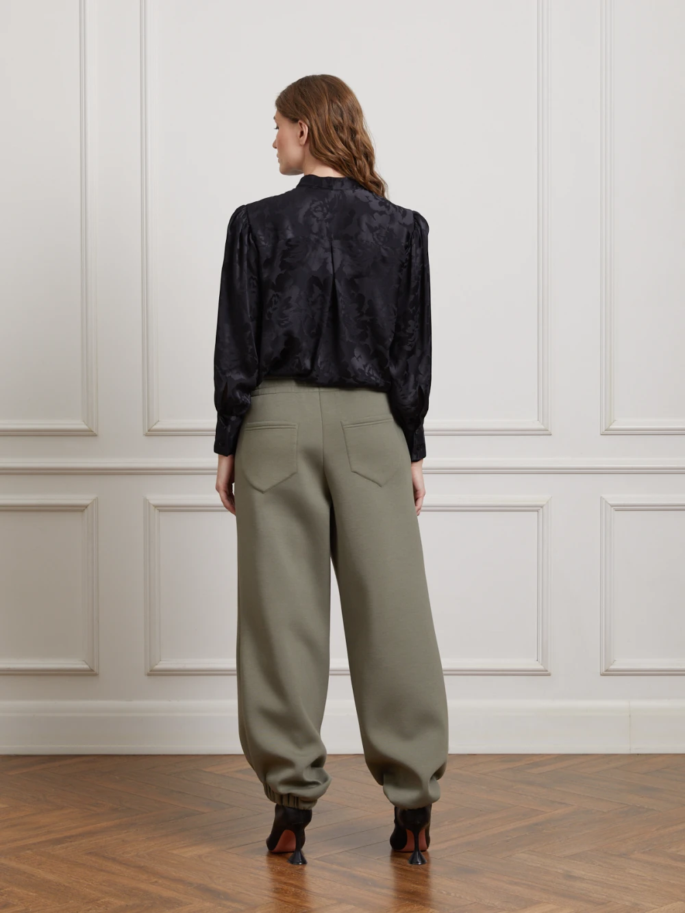 Брюки Bubu (Цвет Хаки/серый, Размер S/M, Состав 80% вискоза, 20% полиэстер)