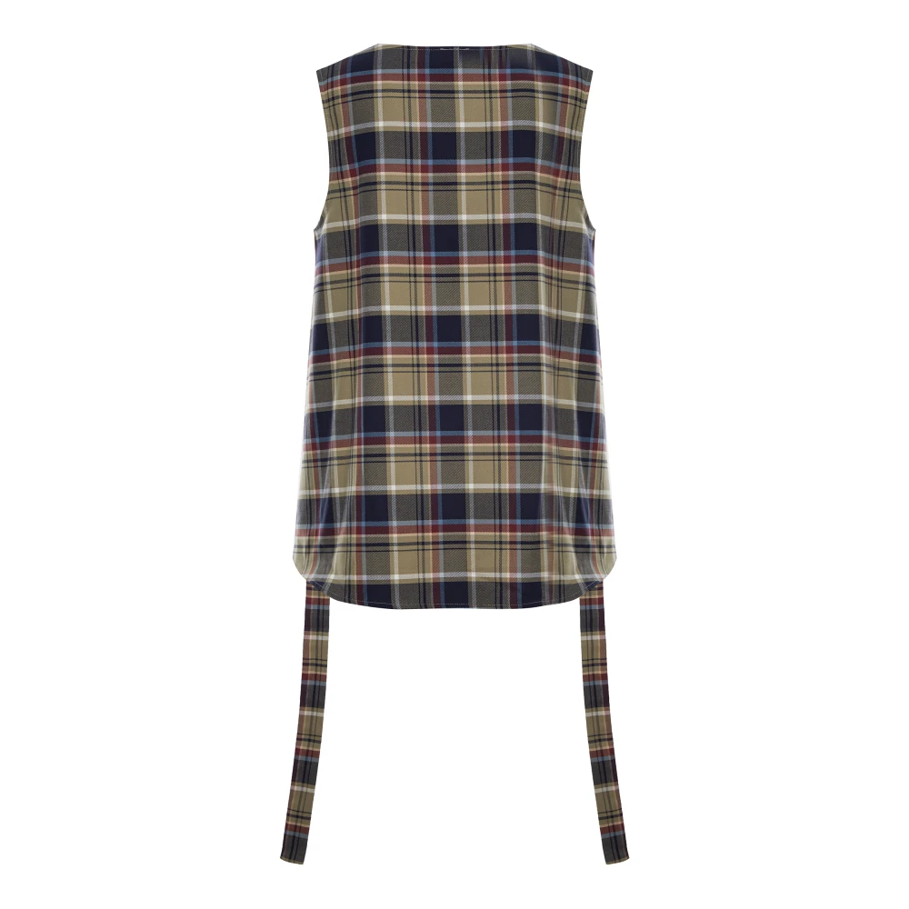 Топ Co-working ( Цвет Синий в клетку  )