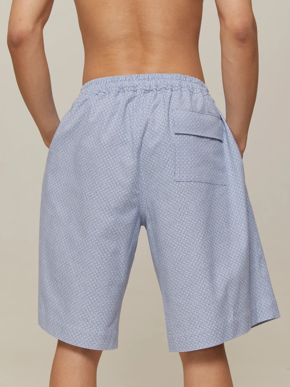 Пижама мужская Aries (Цвет Голубой с узором, Размер L, Состав 100% хлопок)