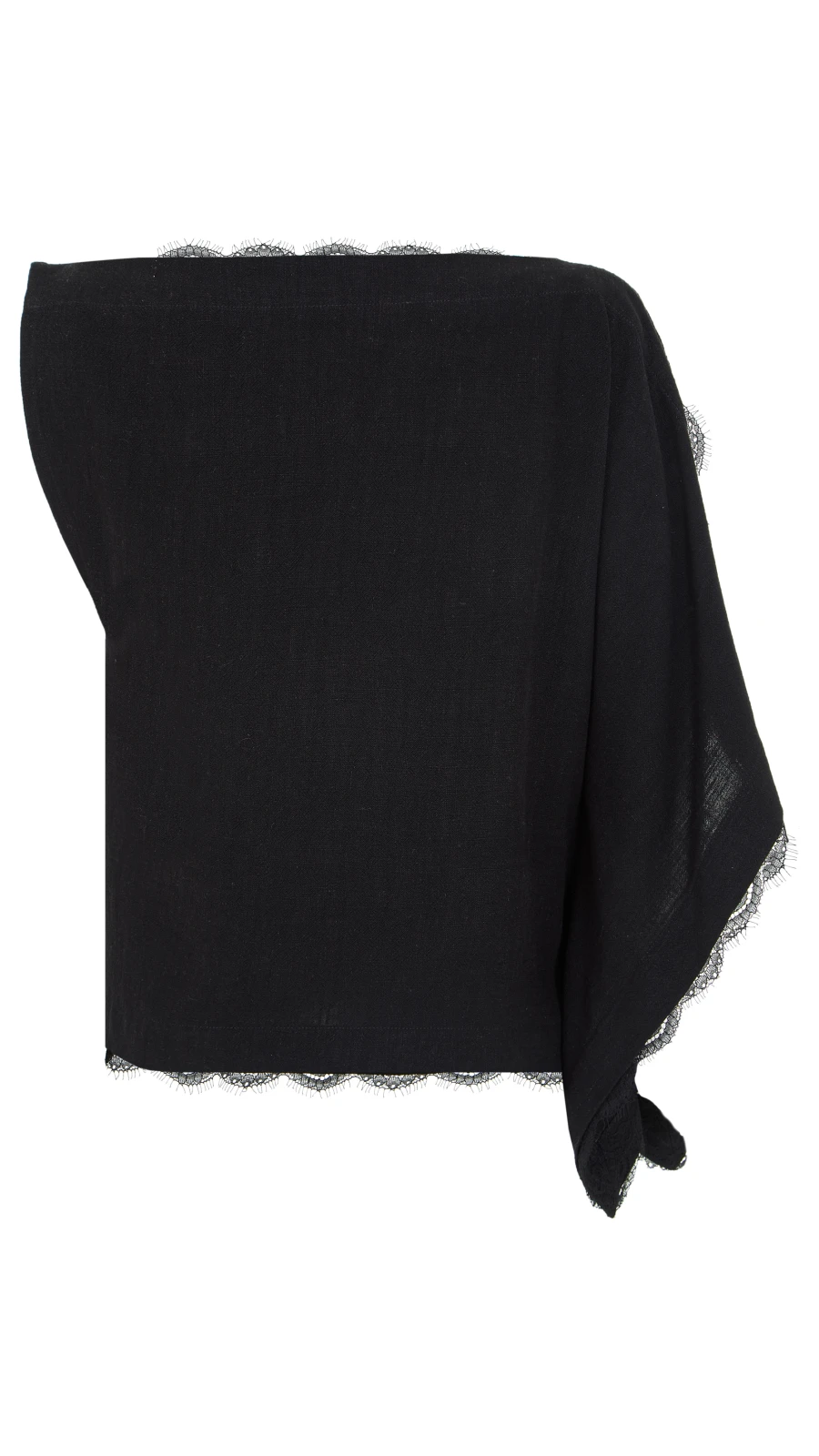 Топ July (Цвет Чёрный, Размер 44/S, Состав 70% вискоза, 30% лён)