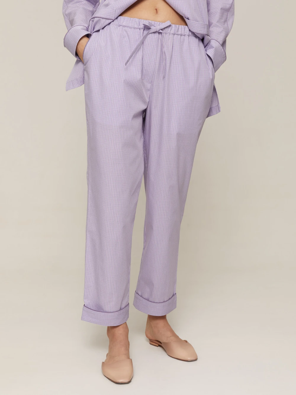 Костюм Aysha (Цвет Фиолетовый в клетку, Размер S, Состав 100% хлопок)