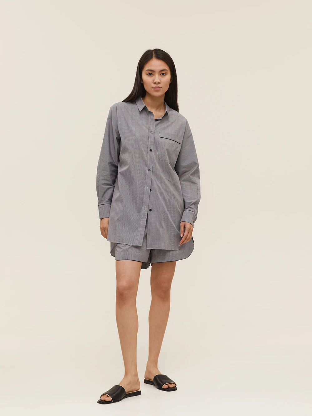 Костюм Atra (Цвет Чёрно-белый в клетку, Размер S, Состав 100% хлопок)