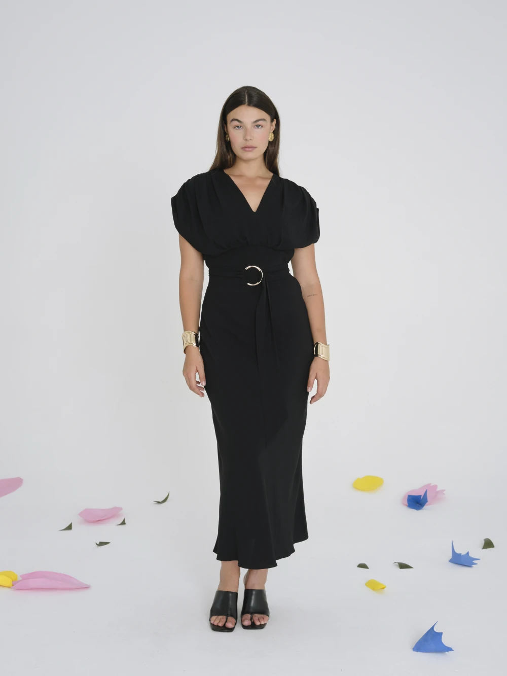 Платье Salma (Цвет Чёрный, Размер 44/S, Состав 95% вискоза 5% лайкра)