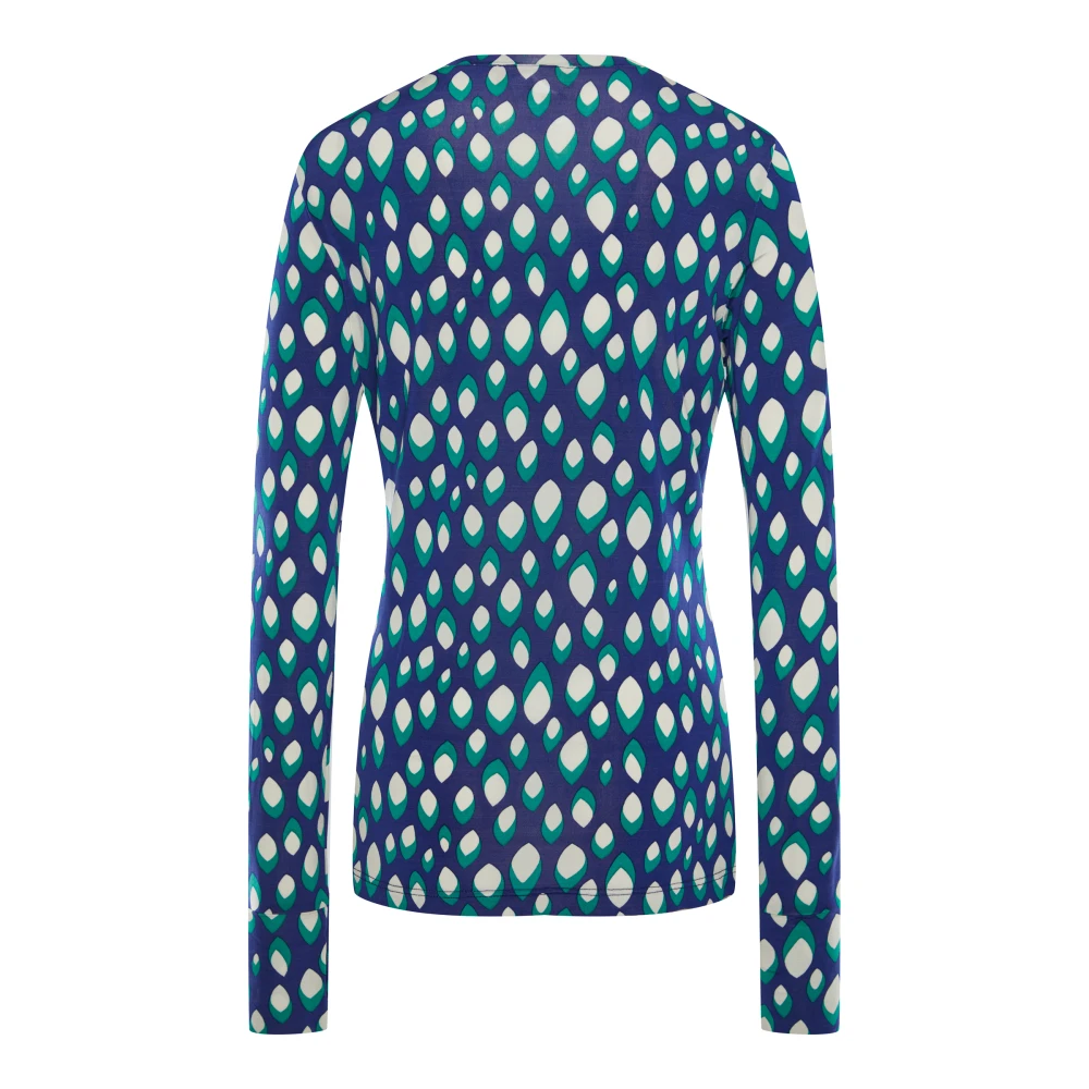 Лонгслив Granny ( Цвет Синий с абстракцией )