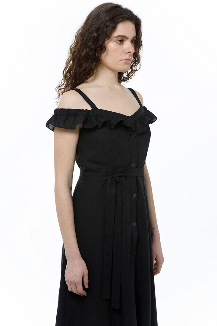 Платье Queen (Цвет Чёрный, Размер 44/S, Состав 80% полиэстер, 20% хлопок)