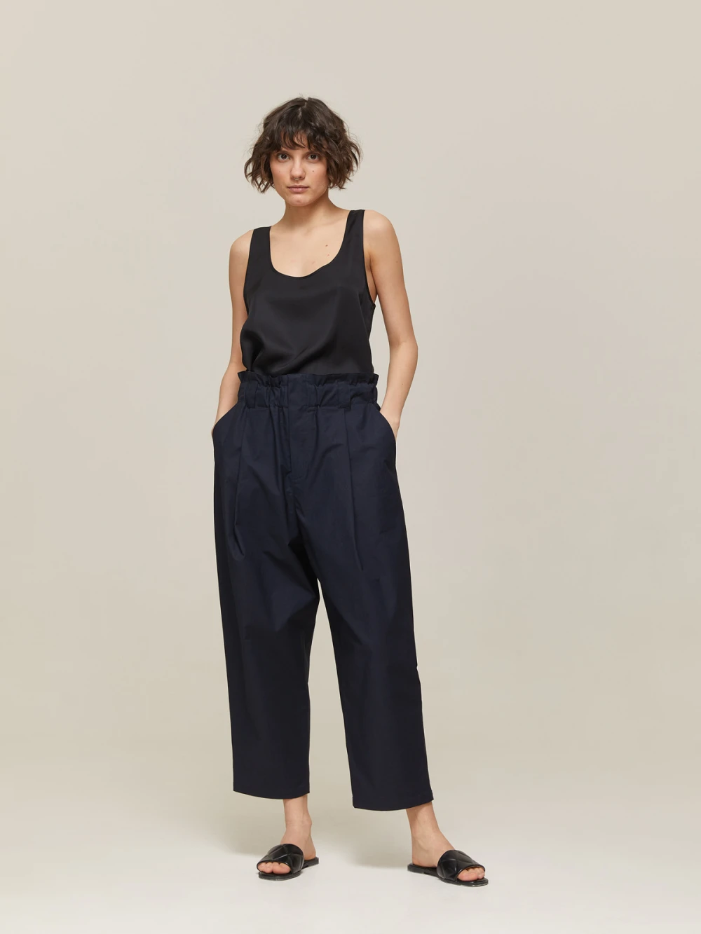 Брюки Vero (Цвет Тёмно-синий, Размер XL, Состав 96% хлопок, 4% эластан)