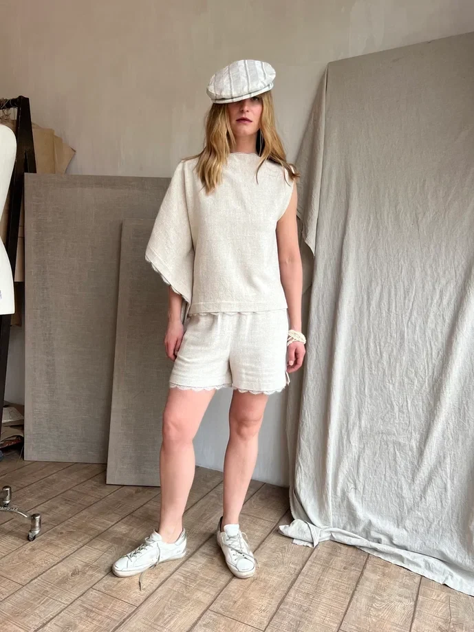 Топ July (Цвет Натуральный, Размер 42/XS, Состав 70% вискоза, 30% лён)