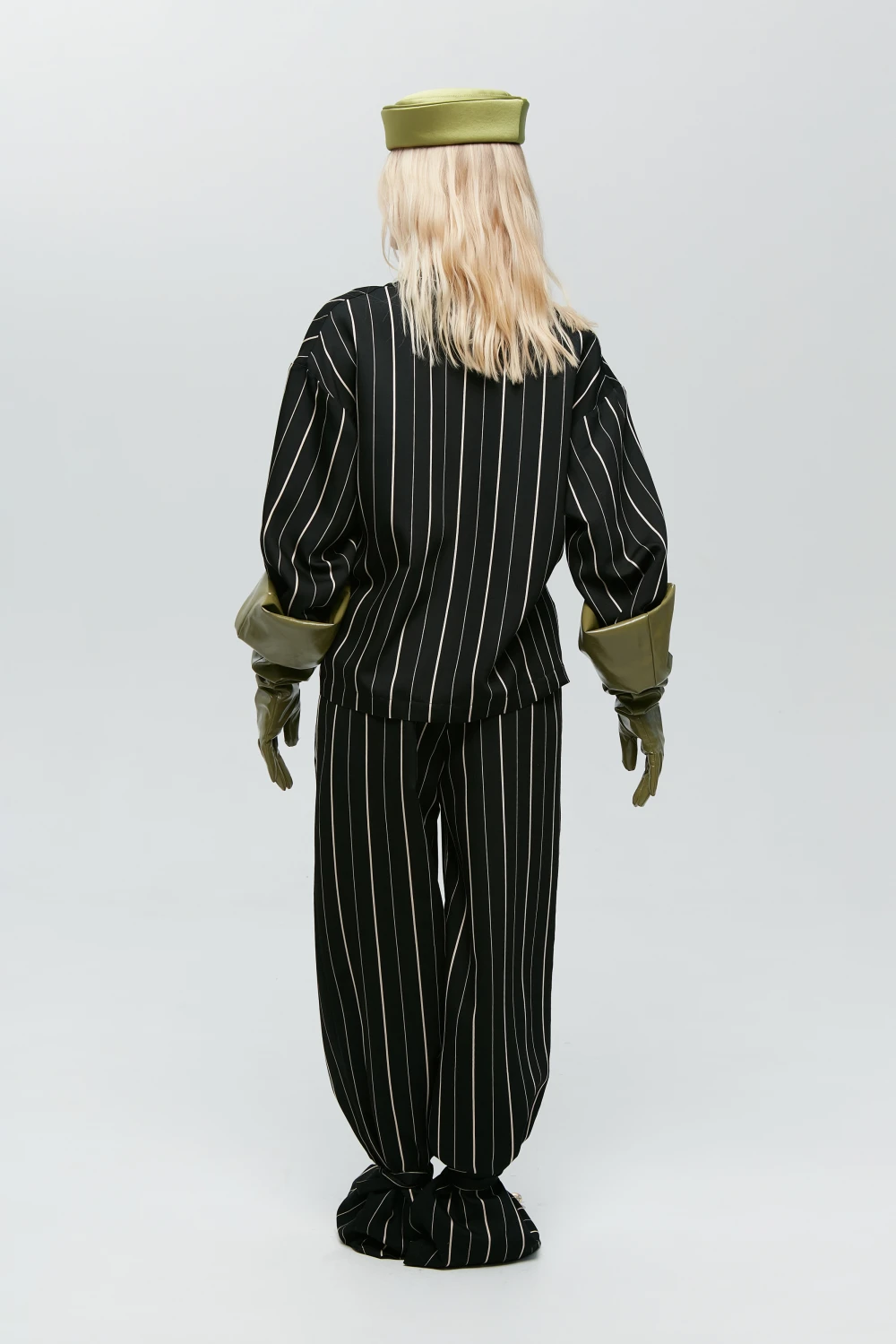 Жакет Ra (Цвет Чёрный в полоску, Размер 44/S, Состав 88% Вискоза, 12% Полиэстер)