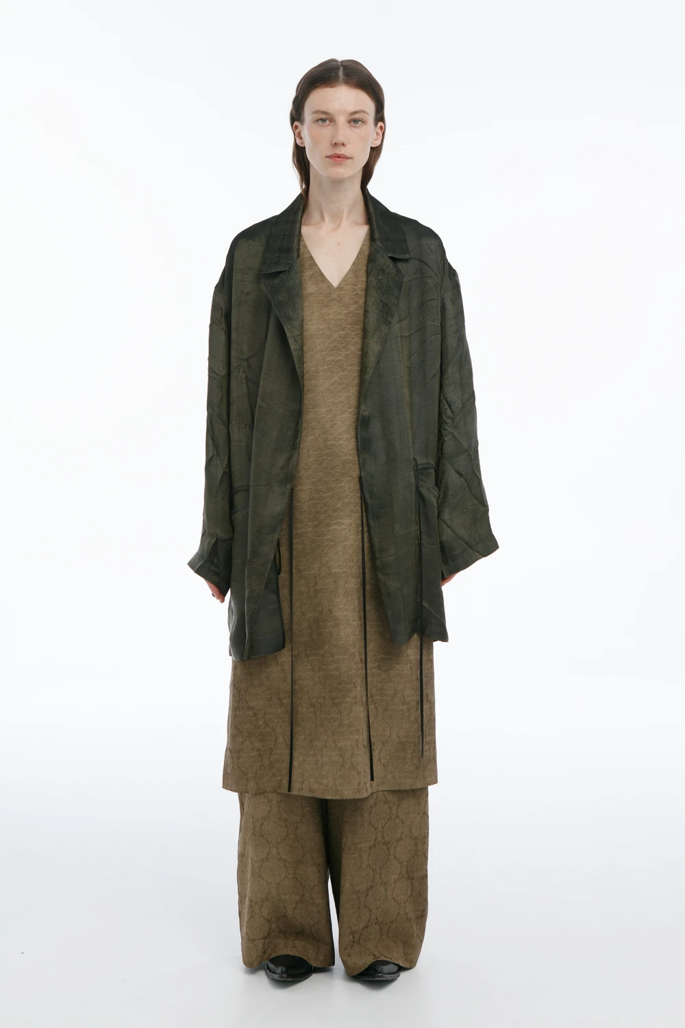 Жакет Cedar (Цвет Золотой в полоску, Размер S-M, Состав 50% ацетат, 50% купро)