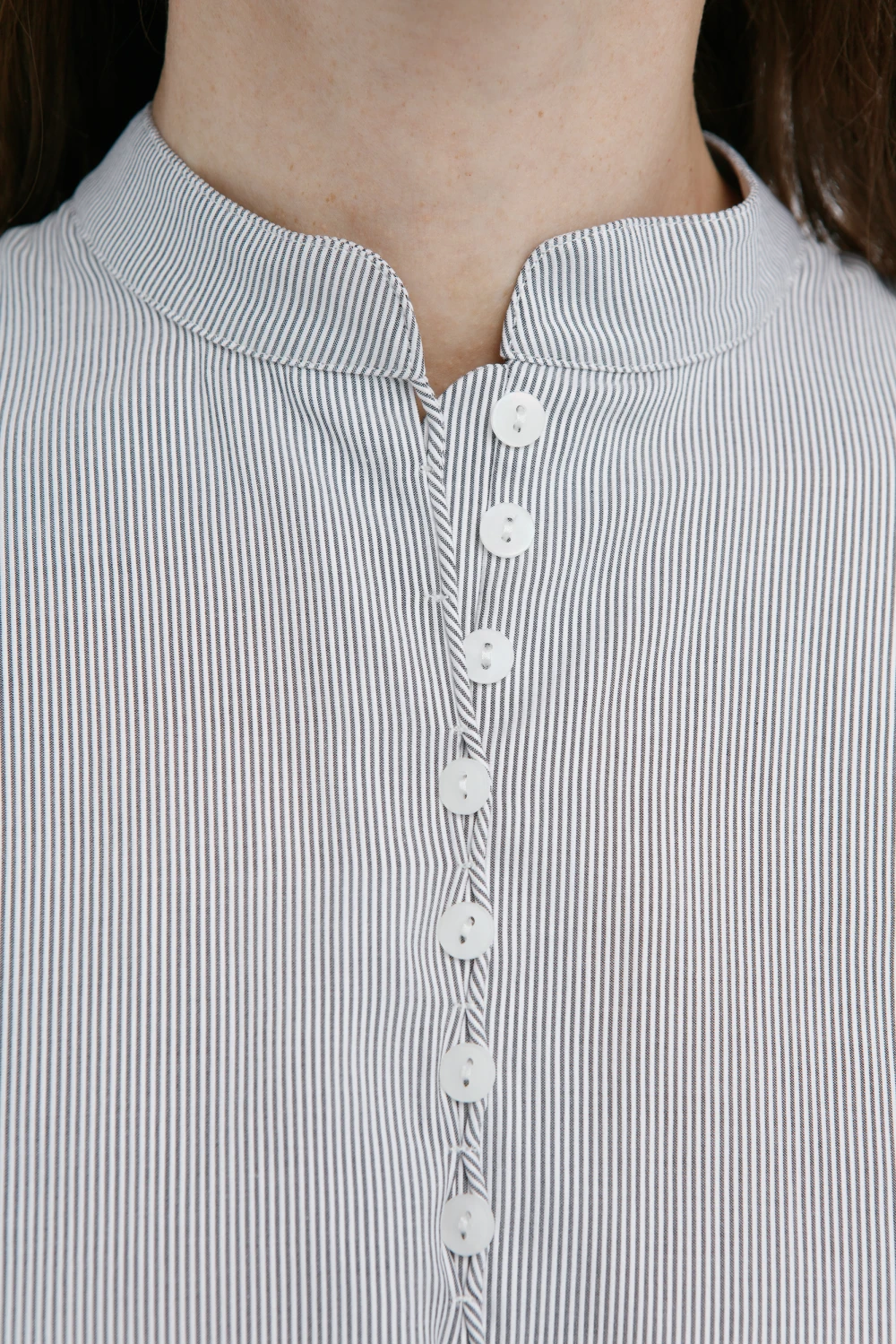 Рубашка Acacia (Цвет Чёрно-белая полоска, Размер 44/S, Состав 100% хлопок)