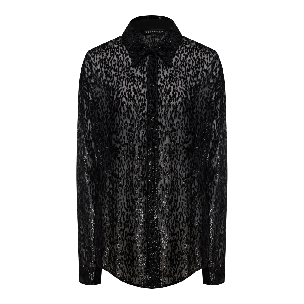 Блузка Elliot (Цвет Чёрный, Размер S, Состав 37,5% Шелк, 30% Вискоза, 32.5% Люрекс)