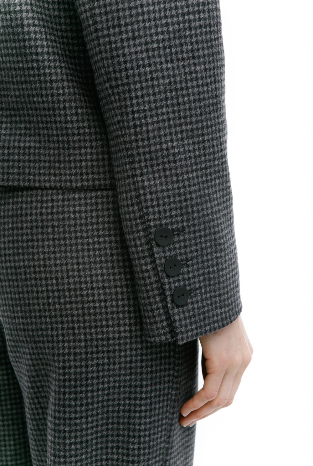 Жакет FOLK ( Цвет Серый в клетку )