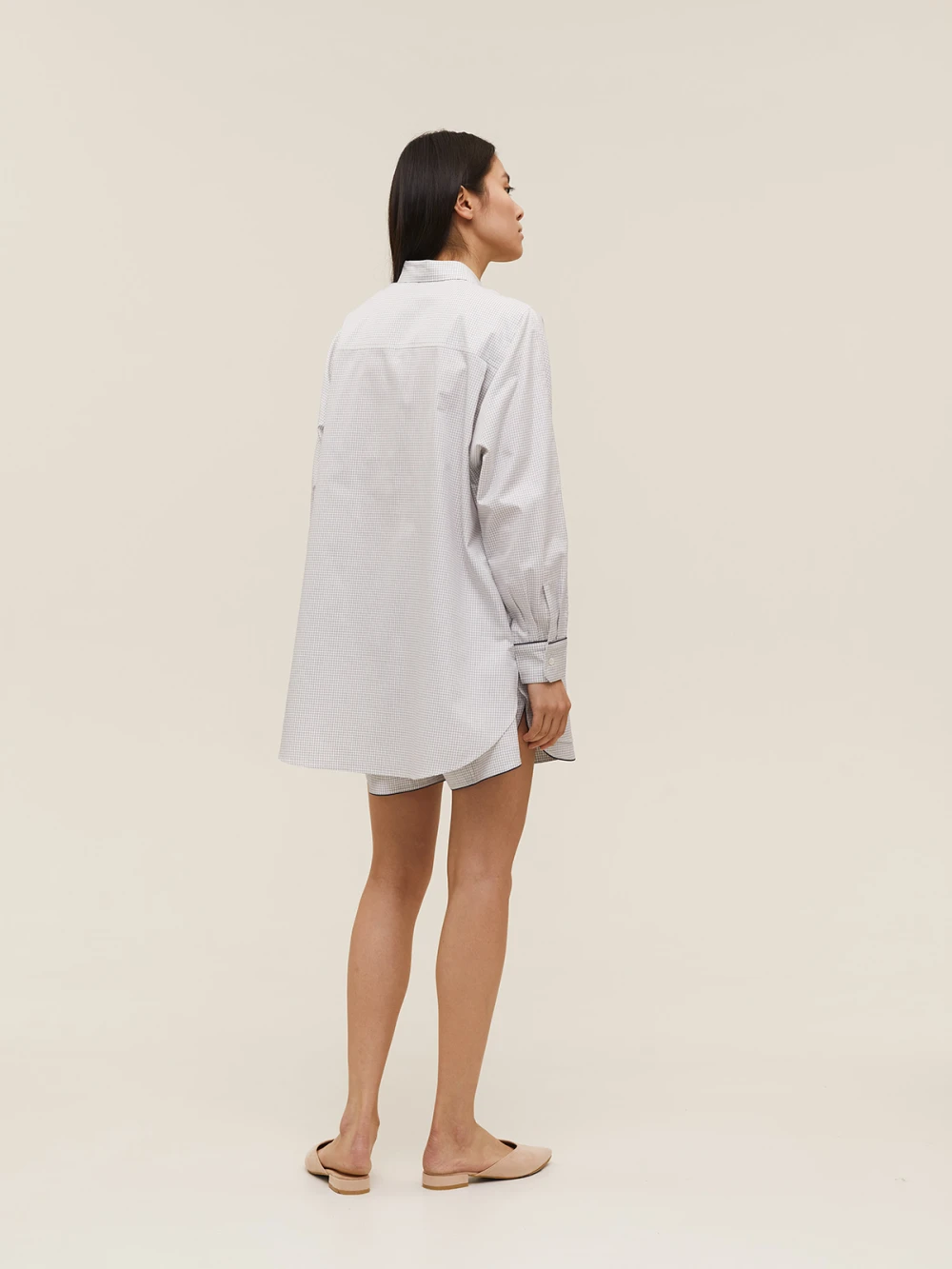 Костюм Atra (Цвет Светло-серый в клетку, Размер S, Состав 100% хлопок)