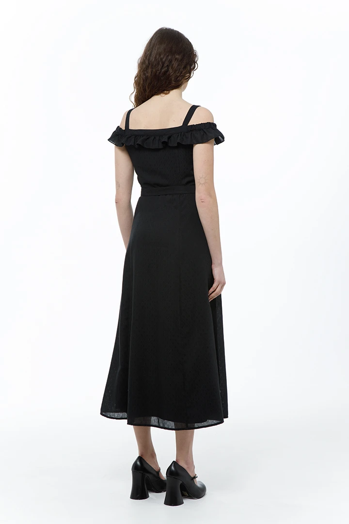 Платье Queen (Цвет Чёрный, Размер 44/S, Состав 80% полиэстер, 20% хлопок)