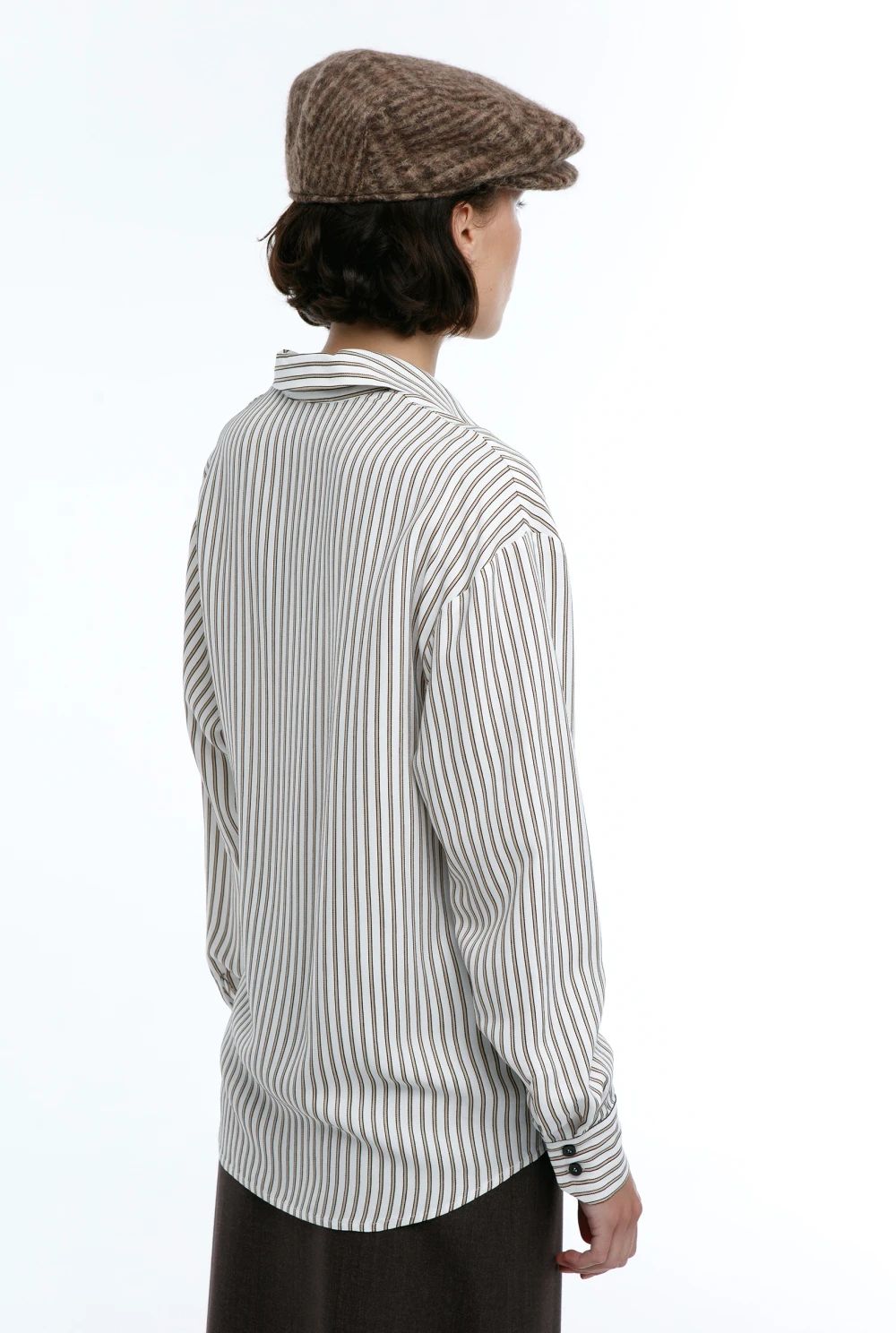 Рубашка Sash (Цвет Белый в полоску, Размер 44/S, Состав 54% Ацетат, 46% Вискоза)