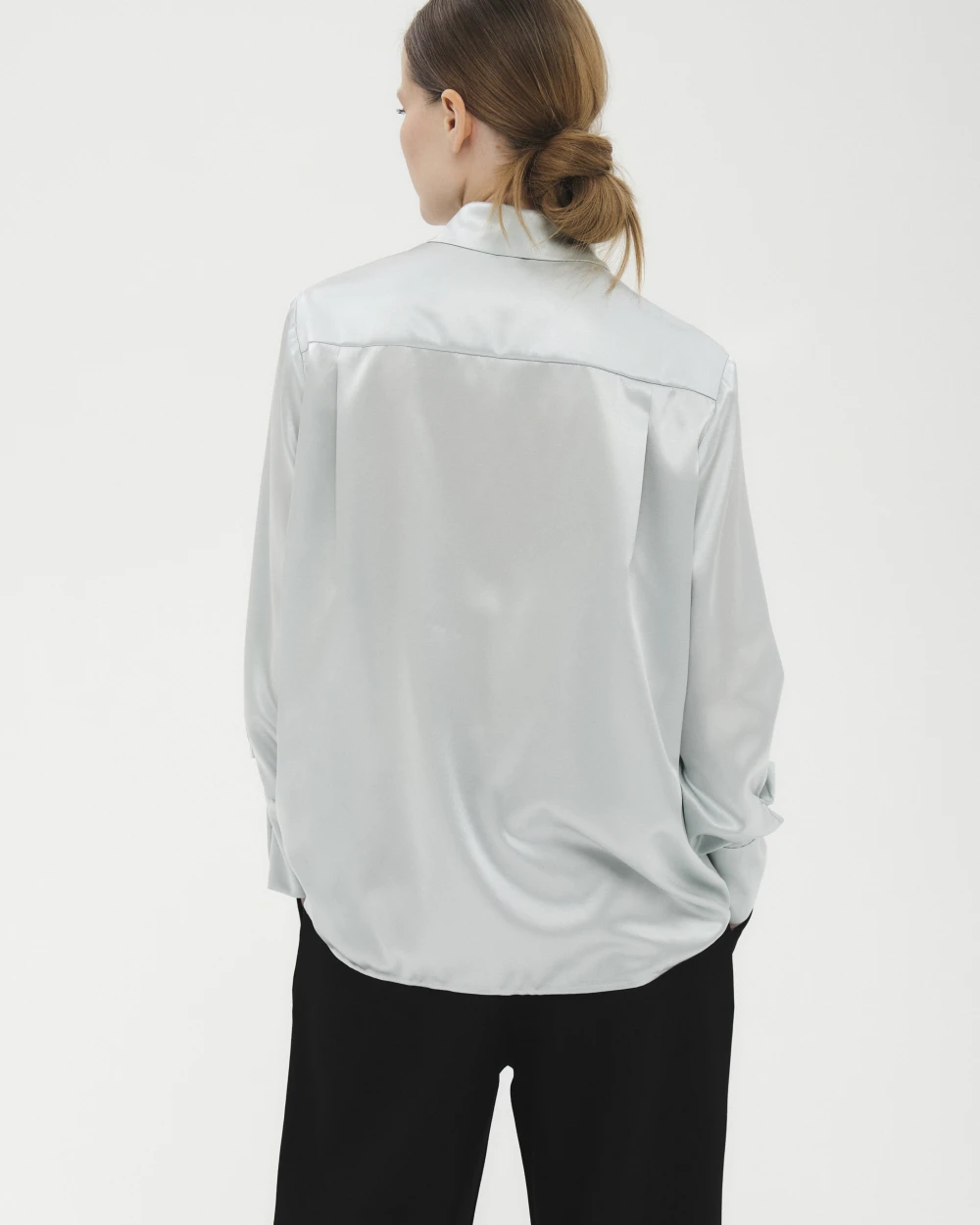 Блуза Casey (Цвет Ментол, Размер 44/S, Состав 95% шёлк, 5% эластан)