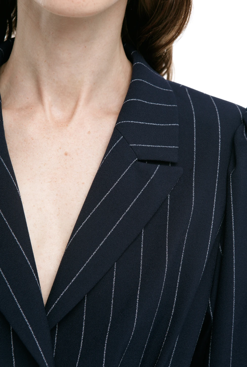 Жакет Highbland (Цвет Синий в полоску, Размер 44/S, Состав 67% Полиэстер, 29% Вискоза, 4% Эластан)