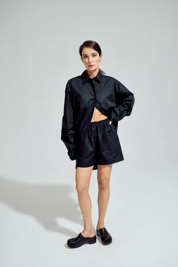 Шорты Cherry (Цвет Чёрный, Размер 48/L, Состав 100% хлопок)