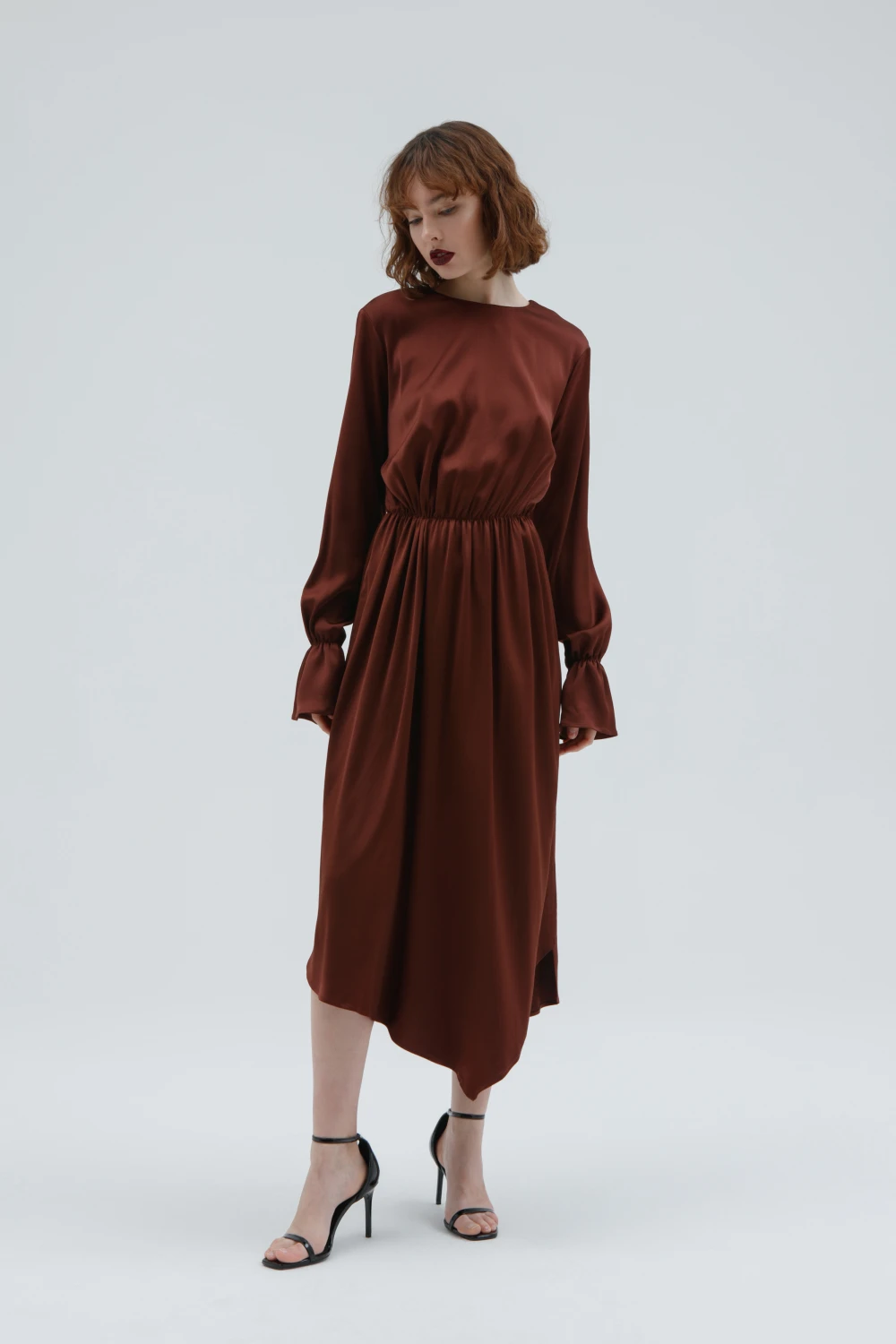 Платье Balla (Цвет Умбра, Размер S, Состав 95% вискоза, 5% эластан)