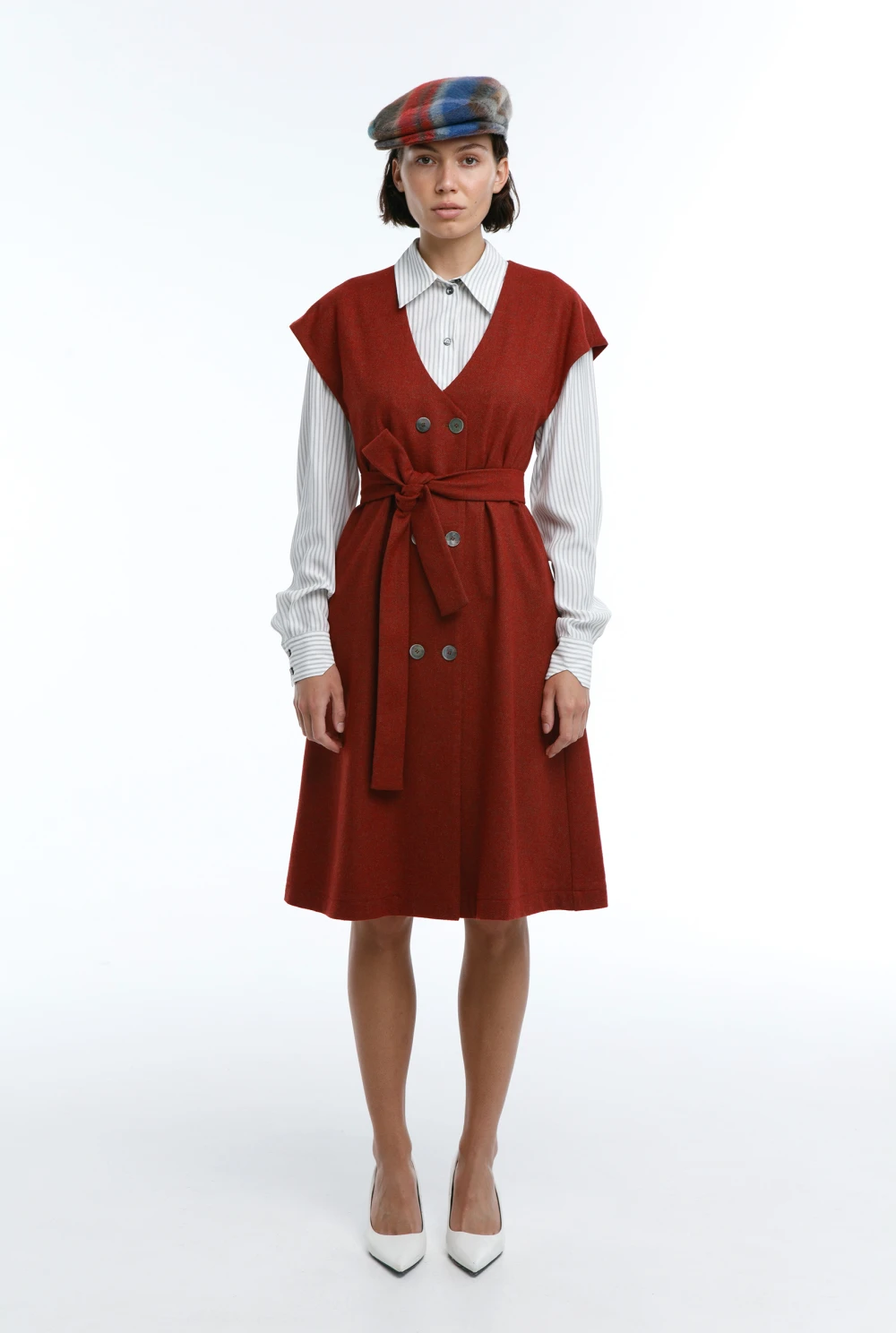 Платье Morning (Цвет Красное дерево, Размер 44/S, Состав 80% шерсть, 20% полиамид)