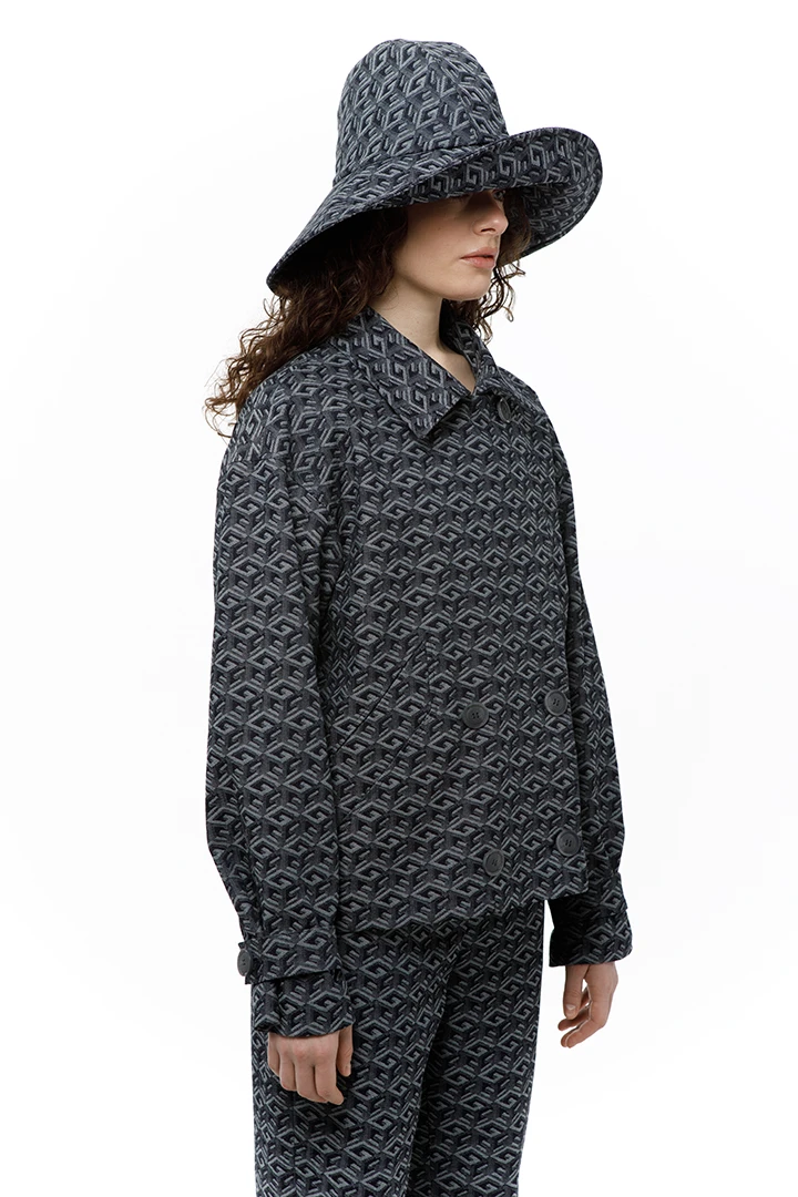 Жакет Valley ( Цвет Деним синий с узором )