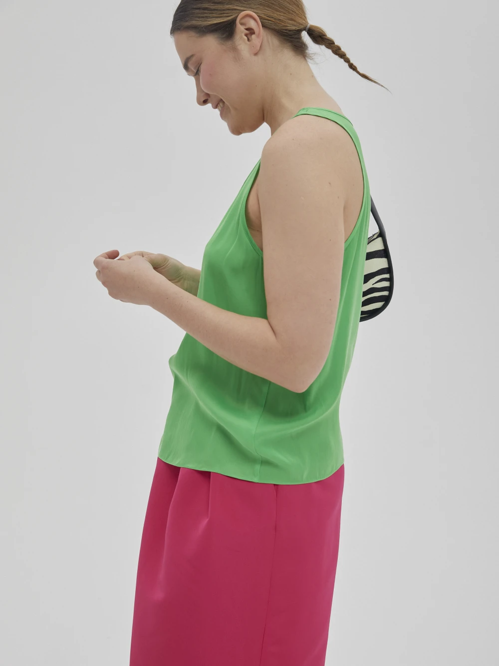 Топ Ruza (Цвет Зелёный, Размер S, Состав 65% купро, 35% вискоза)