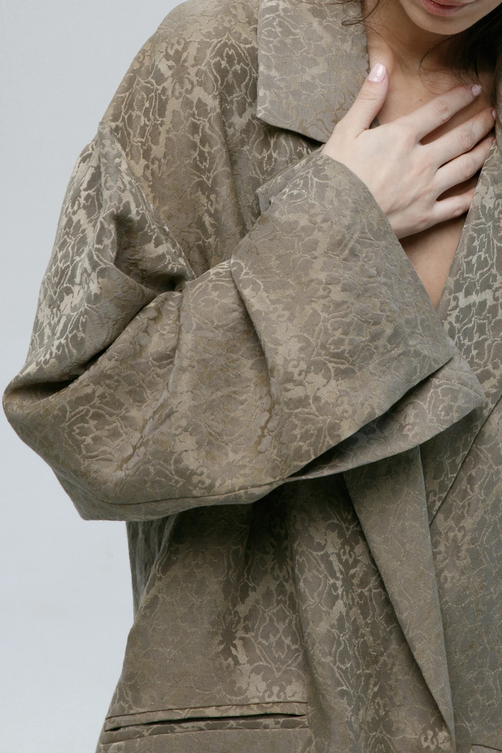 Пиджак Titled (Цвет Золотой, Размер S-M, Состав 40% Лён, 30% Полиэстер, 20% Шёлк, 10% Хлопок)