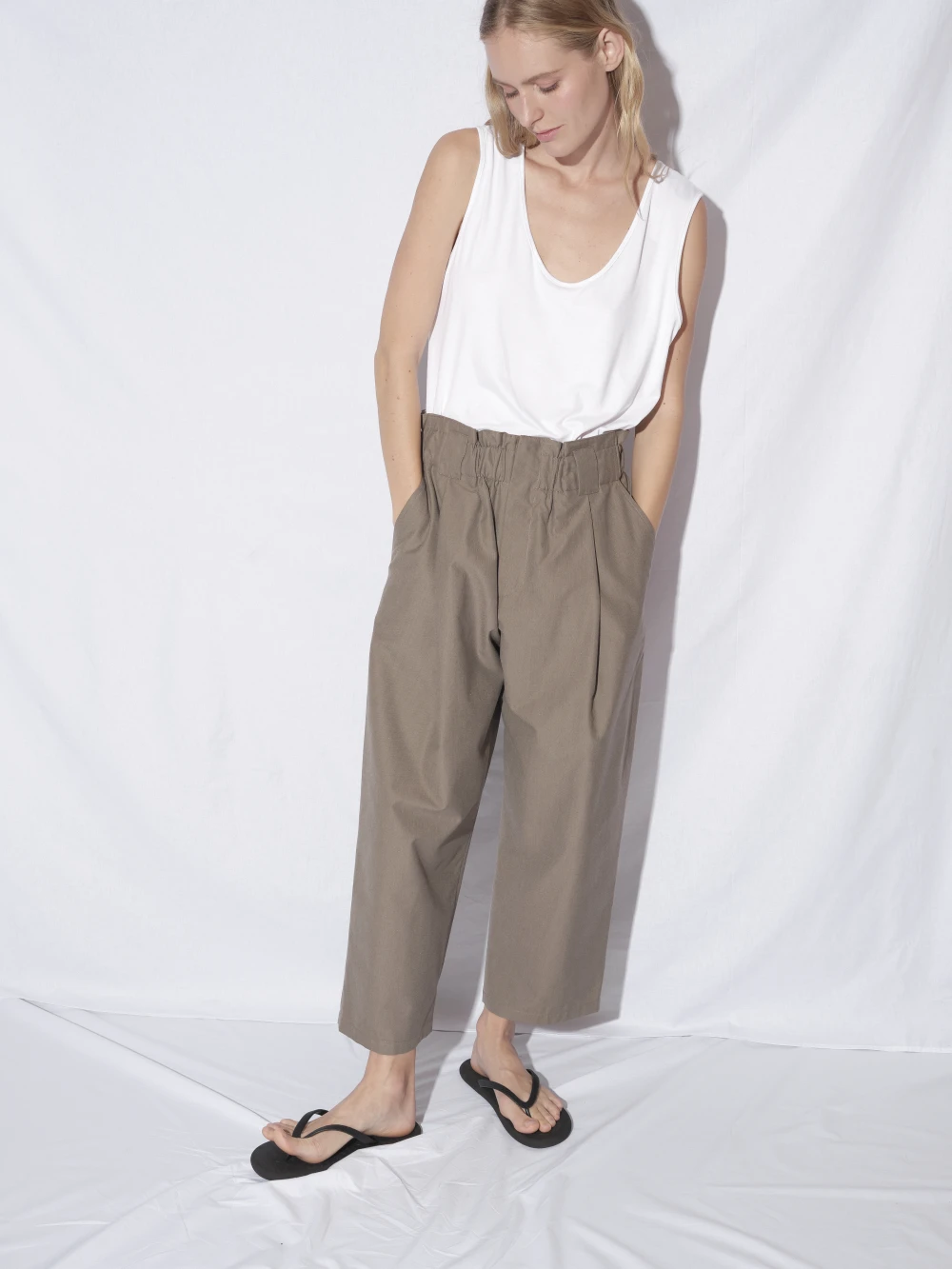 Брюки Vero (Цвет Светло-коричневый, Размер M, Состав 100% хлопок)