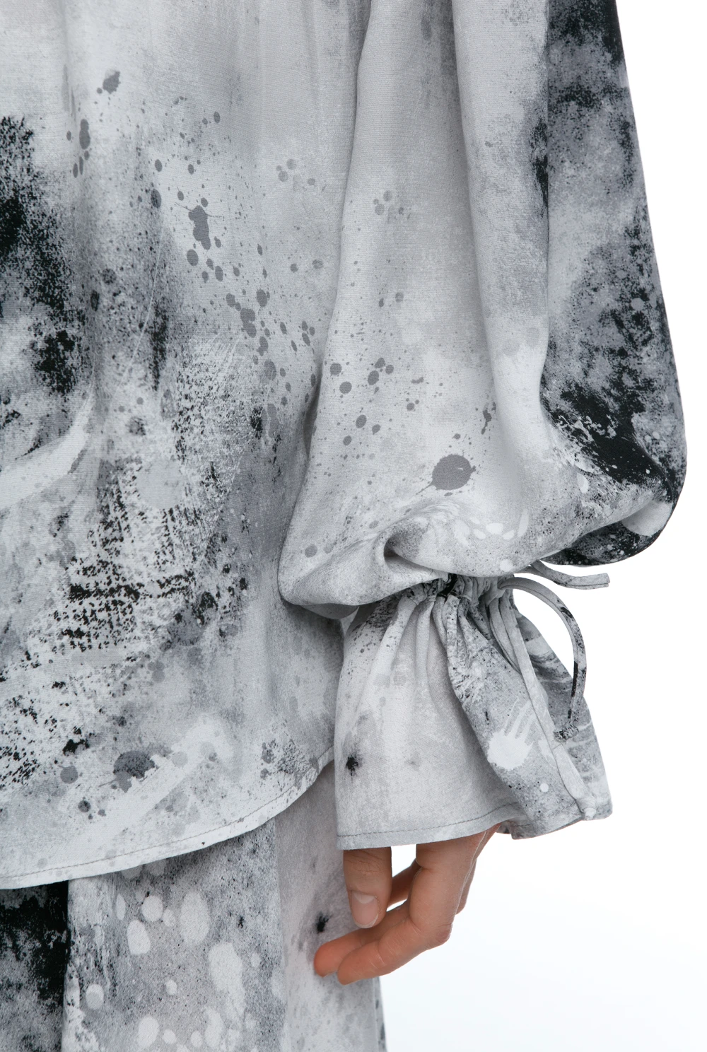 Блузка TGIF (Цвет Серый пятнистый, Размер 44/S)