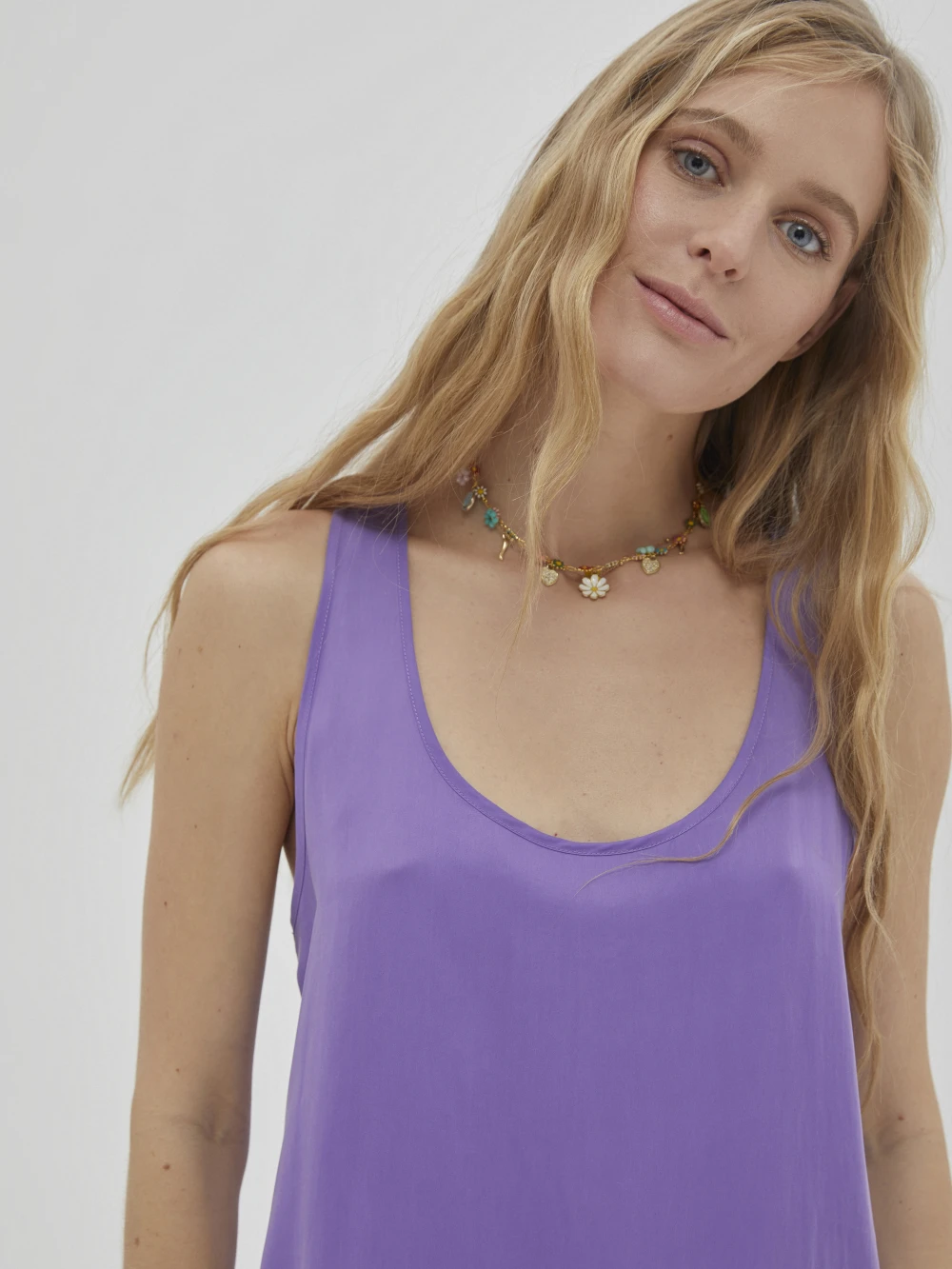 Топ Ruza (Цвет Фиолетовый, Размер S, Состав 65% купро, 35% вискоза)